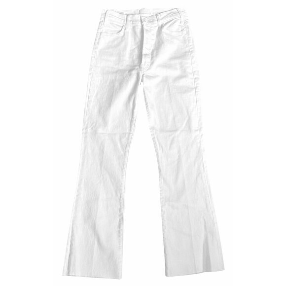 Mother Jeans The Hustler Ankle Fray Fairest of them all White 27 New With Tags - Picture 14 of 16